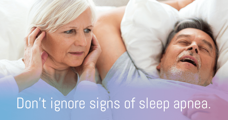 Sleep apnea could be disrupting your sleep.
